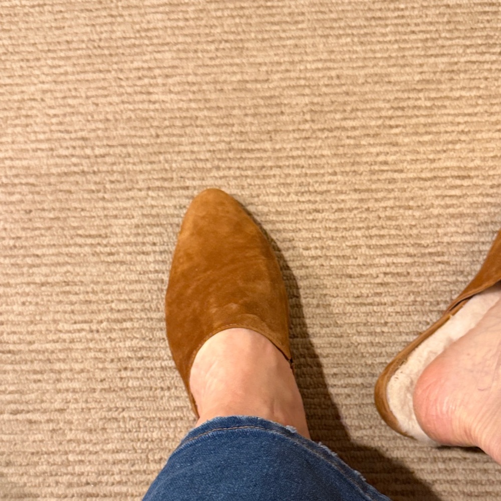 Madewell Brown Suede Mules